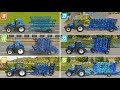 Fs16 vs Fs18 vs Fs20 vs Fs22 vs Fs23 vs Fs25 | Cultivating With New Holland Tractor | Timelapse 