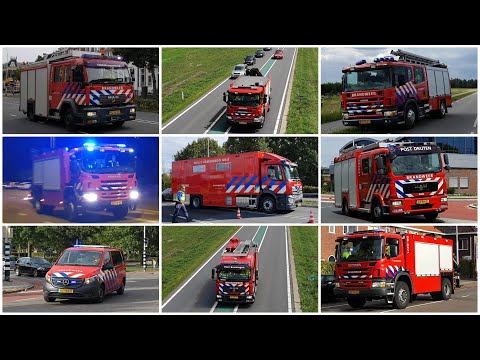 [MCU] Verschillende Brandweer Voertuigen met spoed naar verschillende meldingen in Gelderland Zuid