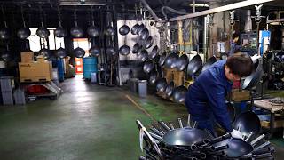 国産中華鍋ができるまで。年間60万個を生み出す日本の鍋工場。