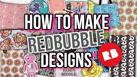 How I Make My Redbubble Designs! How To Create Art To Sell On Redbubble | Courtney Graben