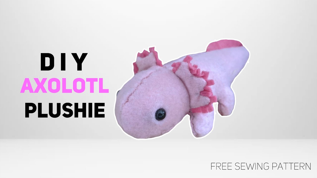 PDF Pattern Felt Axolotl Plush 