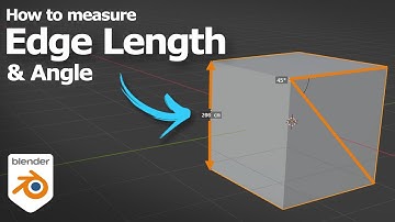 Blender Measure Tool to Measure Edge Length and Angle