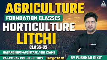 Agriculture Classes | Horticulture #33 | Litchi | Rajasthan Pre-PG JET