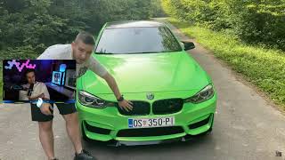 NUGATO REAKCIJA NA KLIP- NUGATOV BMW F30! *vozimo auto koji je bio u vlasništvu @Nugato *