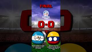 Final Argentina Vs Colombia Copa América 2024 Countryballs
