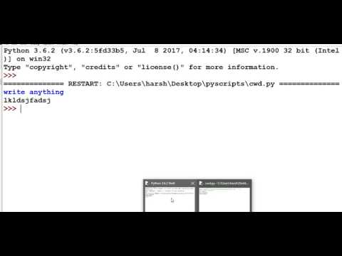 Python tutorial in Hindi 50 : Make text file from user input , cwd , cd
