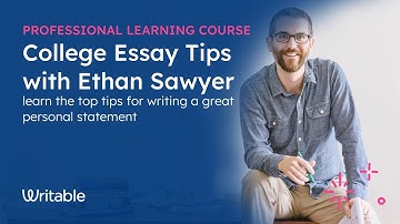 Writing a Great Personal Statement: College Essay Tips from Ethan Sawyer
