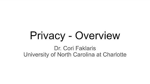 Privacy - Overview
