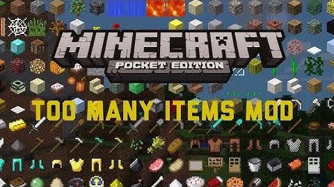 Too many items Mod MCPE iOS no JailBreak