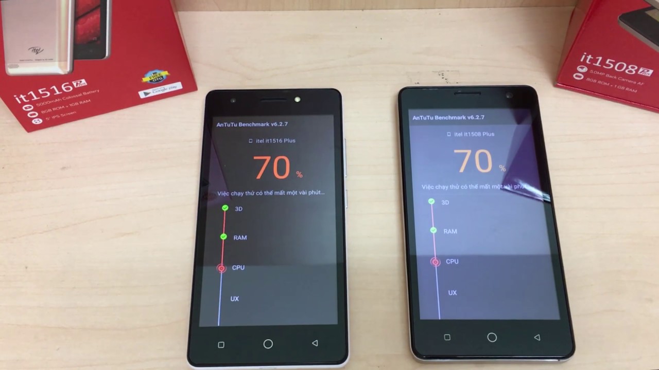 Test Antutu Itel IT1516 Plus vs Itel IT1508 Plus