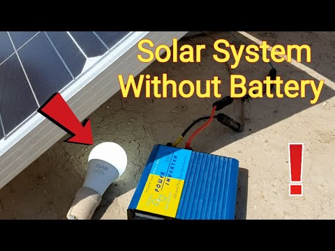 solar panel and inverter without battery