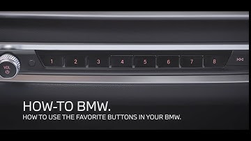 How to Set Favorite Buttons | BMW How-To
