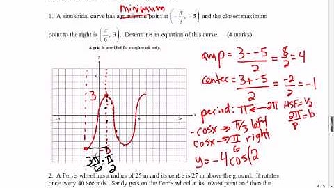 Mr Joyce - Math 12 Trig Functions Review II