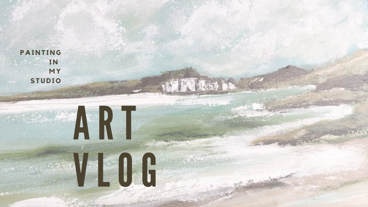 Relaxing Art Vlog | Painting a Landscape with a Palette Knife - YouTube