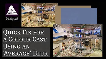 Average Blur is an Easy Fix for a Colour Cast (in Affinity Photo)