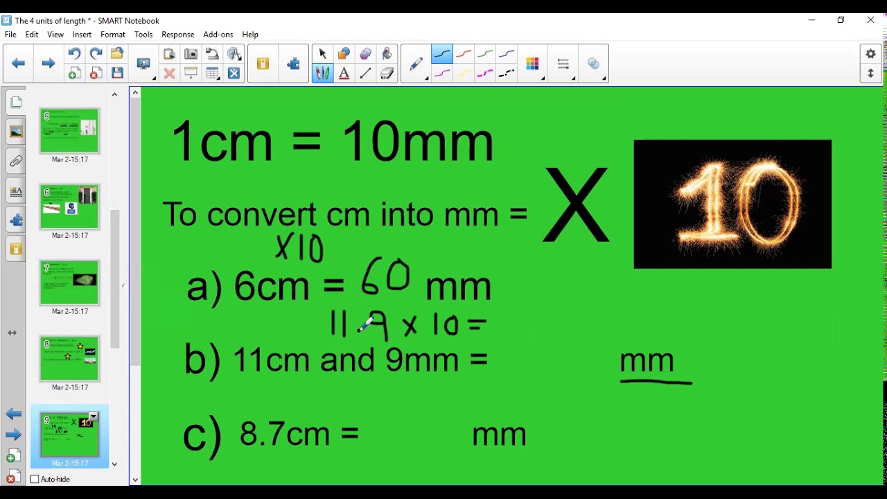 The 4 Units of Length mm, cm, m & km - YouTube