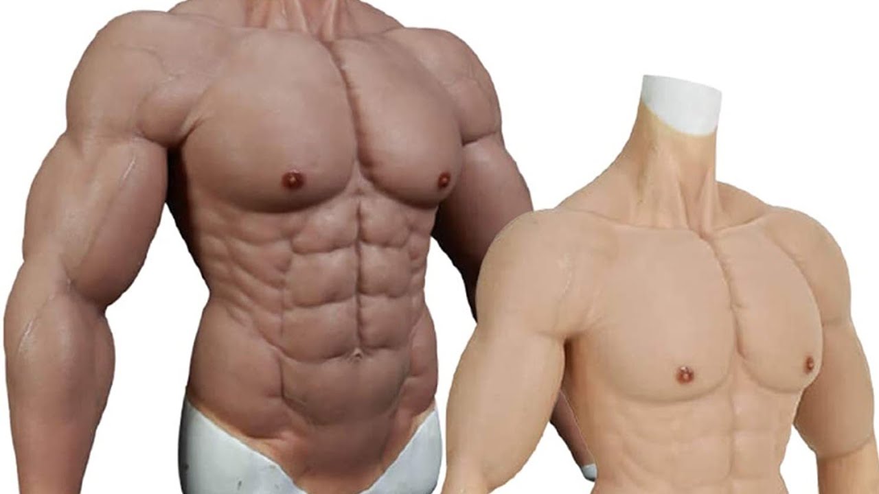 Male Chest Silicone Muscle Suit Realistic Mens Silicone Chest Male Fake