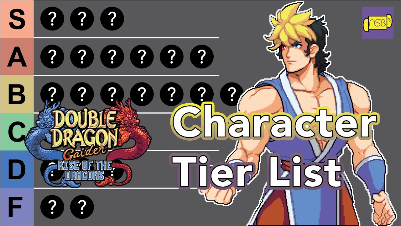 Character Tier List | Double Dragon Gaiden Rise of the Dragons - YouTube
