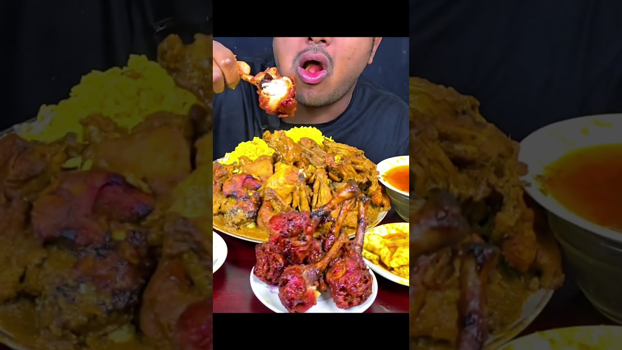 ASMR : Eating Spicy 🥵  Chicken Leg Piece, 🔥 Fish Fry 😋 Chicken Curry, || ASMRSHOW || MUKBANG ||