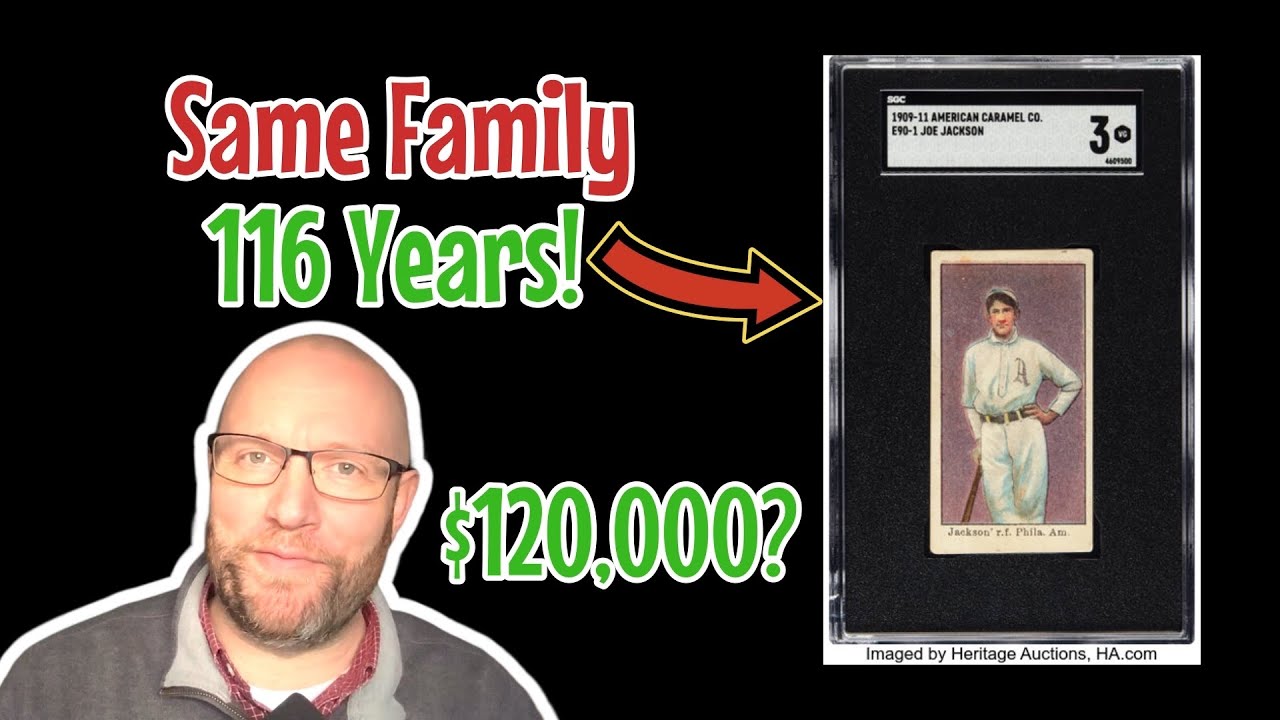 Карточка с изображением босого Джо Джексона стоимостью более 100 тыс. долларов находится в одной ...