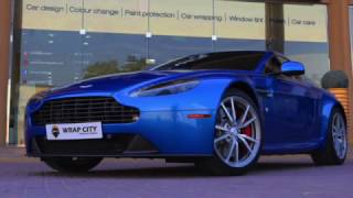 Aston Martin Wrapped In Ocean Blue