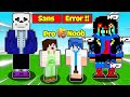 SẦU RIÊNG VÀ HUY NOOB THỬ THÁCH XÂY DỰNG SANS VÀ SANS ERROR TRONG MINECRAFT * SẦU RIÊNG BUILD BATTLE