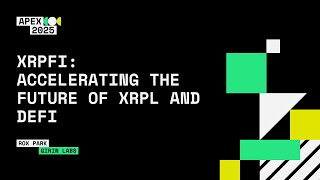 XRPFi: Accelerating the Future of XRPL and DeFi, Rox Park
XRPFi: Accelerating the Future of XRPL and DeFi is a look at how the XRP Ledger can evolve beyond its traditional role in payments, igniting real on-chain activation for everyday use. We’ll discuss the strategies and emerging technologies that push XRP into new DeFi frontiers and how user-centric solutions are key to driving mainstream adoption. By the end, you’ll see why XRPFi is poised to spark the next wave of on-chain growth and reshape the broader XRPL ecosystem.
Learn more about Apex at xrpledgerapex.com XRPFi: Accelerating the Future of XRPL and DeFi, Rox Park