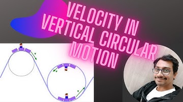 Expression for velocity in vertical circular motion at different points