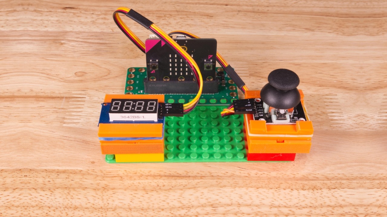 Micro:bit University - Thumbstick 7 Segment Display - YouTube