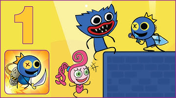 Rainbow Rocket Ninja: Gameplay Walkthrough (iOS,Android) Part 1 - Kissy Missy