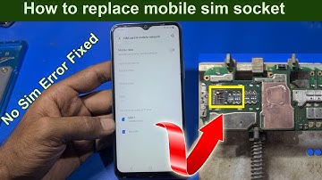 How to change mobile phone sim slot || Vivo Y20 no sim error