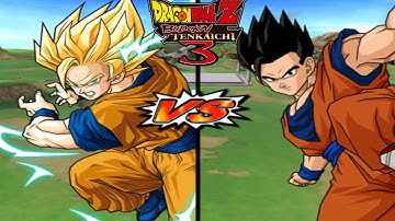 SSJ2 Goku vs Ultimate Gohan DBZ Budokai Tenkaich3