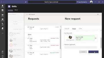 Overview Microsoft Teams app - Shifts