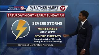 Next round of severe thunderstorms possible Saturday night into Sunday morning