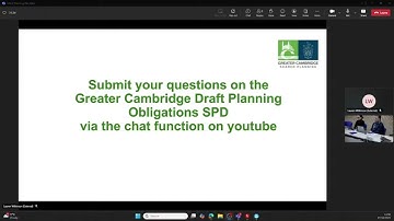Draft Greater Cambridge Planning Obligations SPD Consultation Q&A Session 1- 7th of October 2025