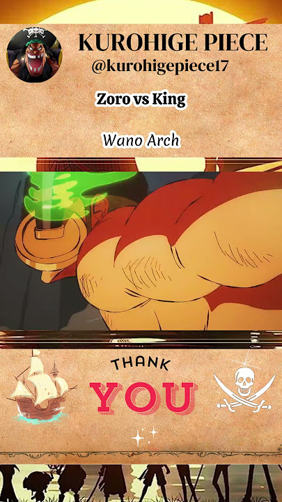 Zoro vs King Arc Wano   #onepiece #anime #luffy  #zoro