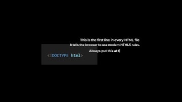 HTML Lesson 1: DOCTYPE Explained