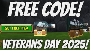 FREE CODE! Wizard101 & Pirate101 Veterans Day 2025!