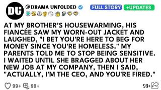 My Brother's Fiancée Mocked My Worn-Out Jacket, "Begging For Money?" — I Smiled, "I'm The Ceo, And