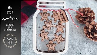 Cookie Jar Ornament with Glowforge #glowforge #shorts