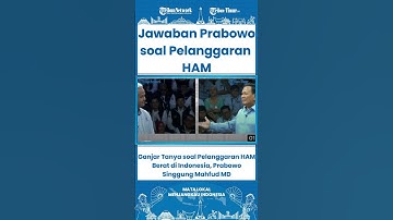 SHORT Ganjar Tanya soal Pelanggaran HAM Berat di Indonesia, Prabowo Singgung Mahfud MD