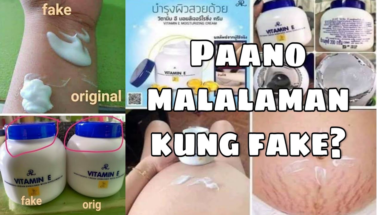 AR VITAMIN E CREAM FAKE AT ORIG REVIEW YouTube