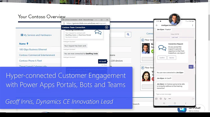 Hyper-connected Customer Engagement with Power Apps Portals, Bots and Teams
