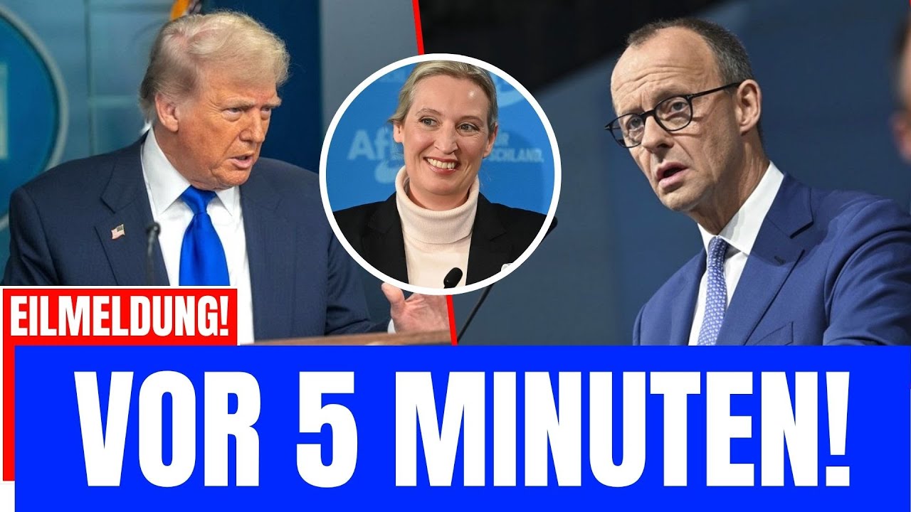 TRUMP BRICHT MIT DEUTSCHLAND: USA UNTERSTÜTZEN AfD!