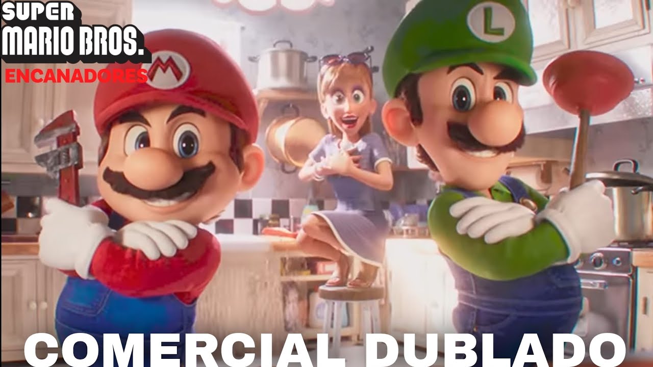 Filme Super Mario Bros. ganha cartazes com Luigi e armadilhas