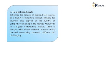 Factors Influencing Demand Forecasting