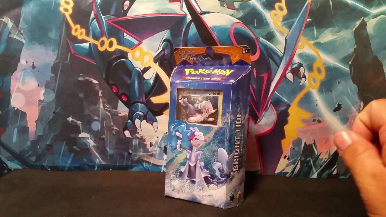 Theme Deck Thursday! Primarina Bright Tide Theme Deck Opening! Pokemon ...