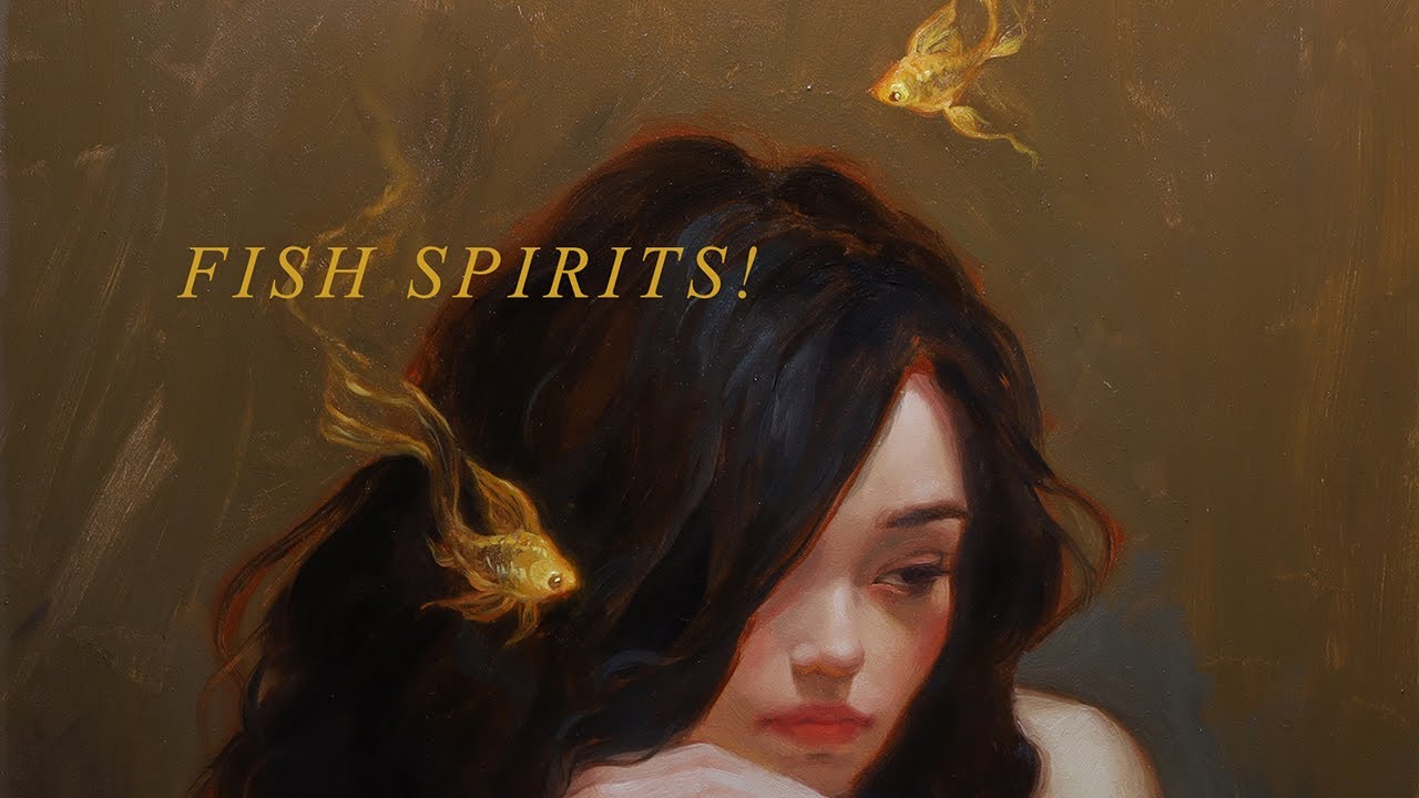 Рисуем маленьких призраков золотых рыбок 🎨 ЧАСТЬ 5