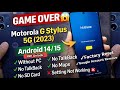 Motorola g stylus 5g 2023 FRP bypass Android 13/14 || Moto G stylus 2023 Factory Reset &amp; FRP Unlock 