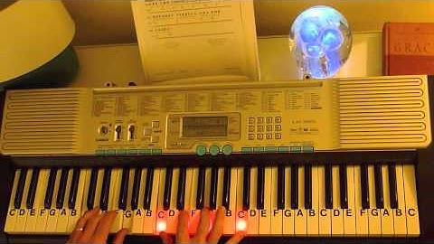 How to Play ~ Lightly Row -Key C ~ Traditional ~ LetterNotePlayer ©